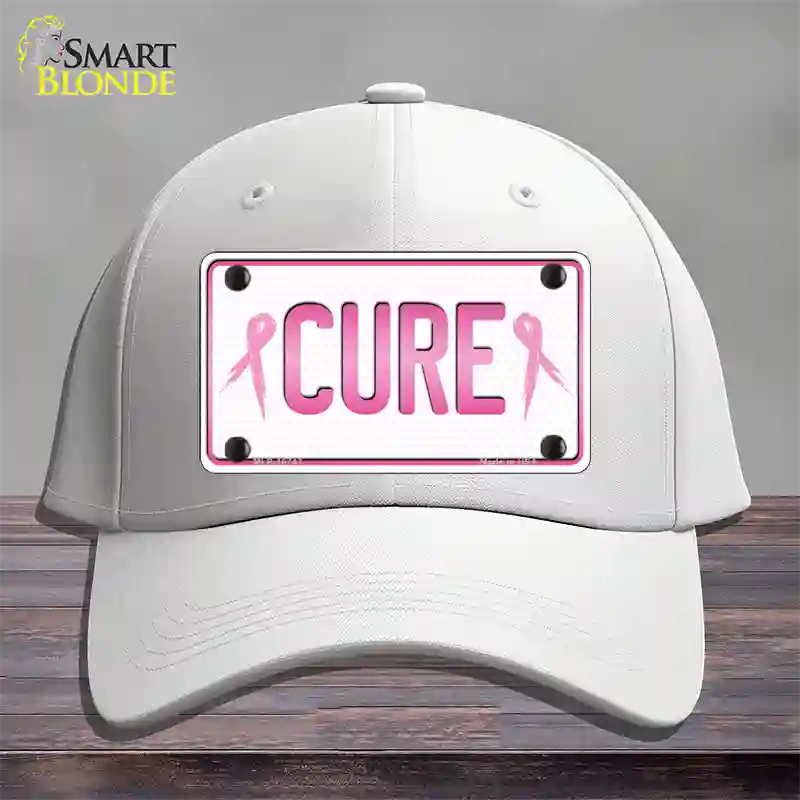 Cure Novelty License Plate Hat Sign Cotton / White