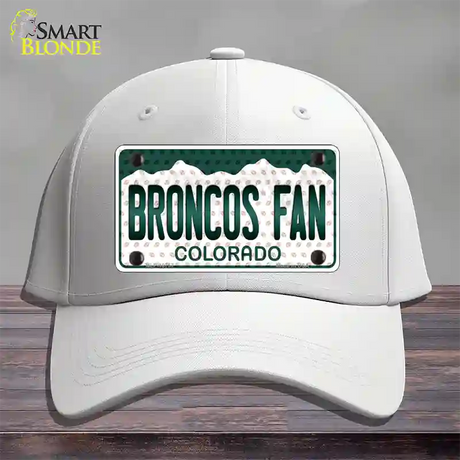 Broncos Fan Colorado Novelty License Plate Hat Cotton / White