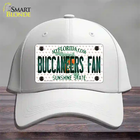 Buccaneers Fan Florida Novelty License Plate Hat Cotton / White