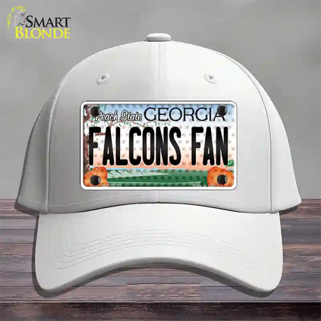 Falcons Fan Georgia Novelty License Plate Hat Cotton / White