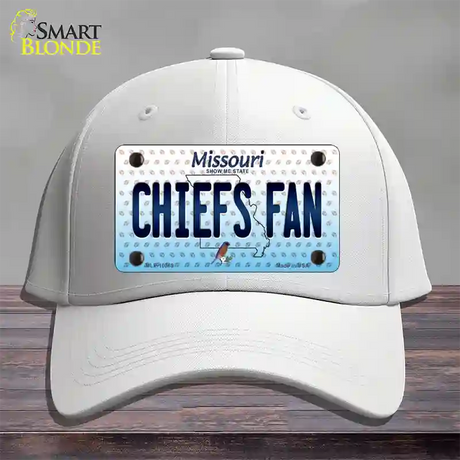 Chiefs Fan Missouri Novelty License Plate Hat Cotton / White