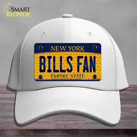 Bills Fan New York Novelty License Plate Hat Cotton / White