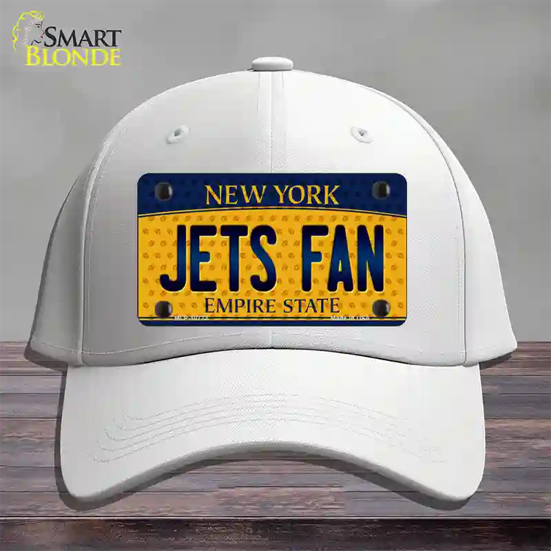 Jets Fan New York Novelty License Plate Hat Cotton / White