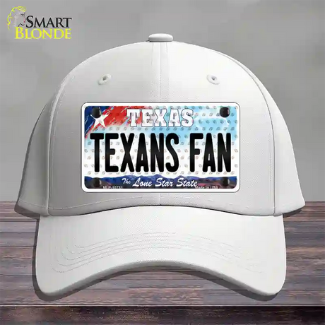 Texans Fan Texas Novelty License Plate Hat Cotton / White