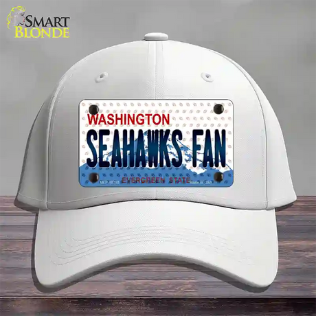 Seahawks Fan Washington Novelty License Plate Hat Cotton / White