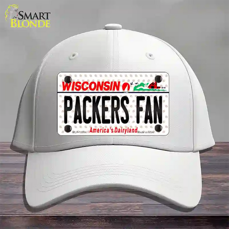 Packers Fan Wisconsin Novelty License Plate Hat Cotton / White