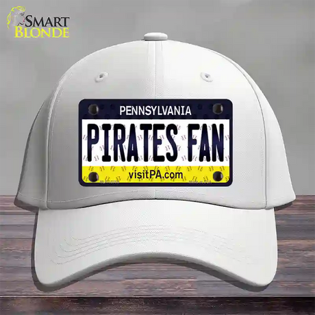 Pirates Fan Pennsylvania Novelty License Plate Hat Cotton / White