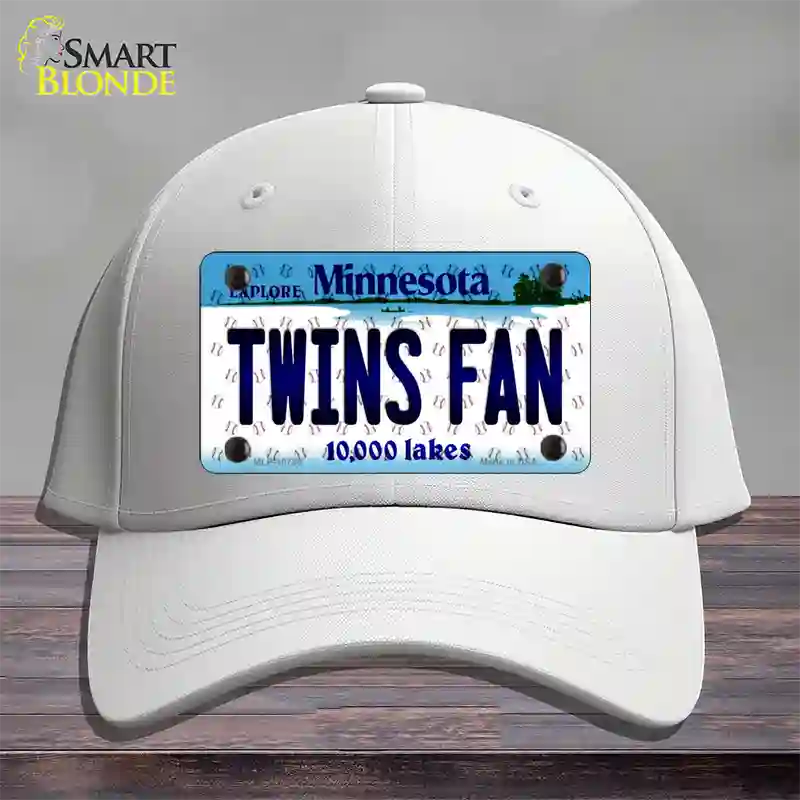 Twins Fan Minnesota Novelty License Plate Hat Cotton / White