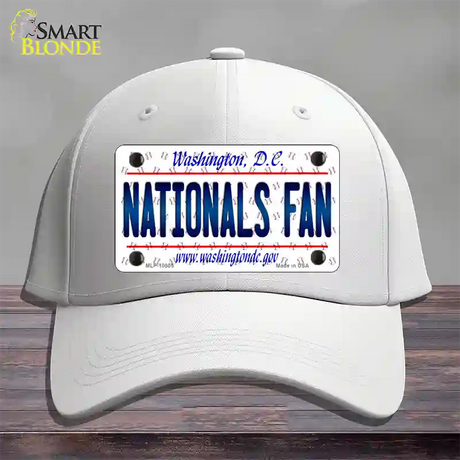 Nationals Fan Washington DC Novelty License Plate Hat Cotton / White