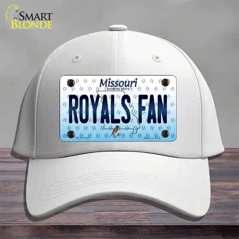 Royals Fan Missouri Novelty License Plate Hat Cotton / White