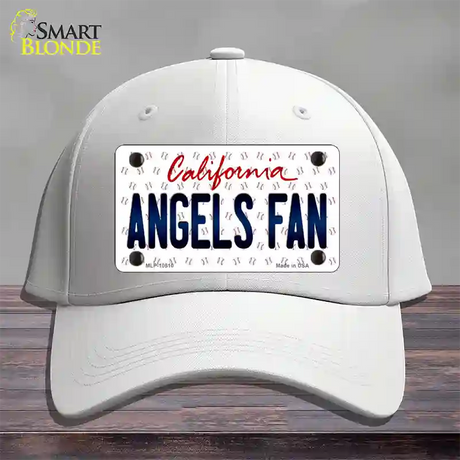 Angels Fan California Novelty License Plate Hat Cotton / White