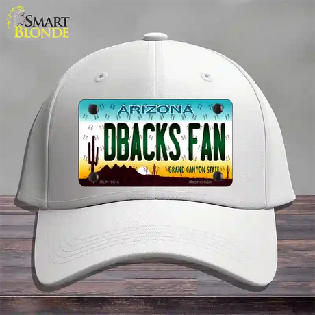 Dbacks Fan Arizona Novelty License Plate Hat Cotton / White