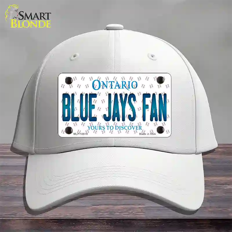 Blue Jays Fan Ontario Novelty License Plate Hat Cotton / White