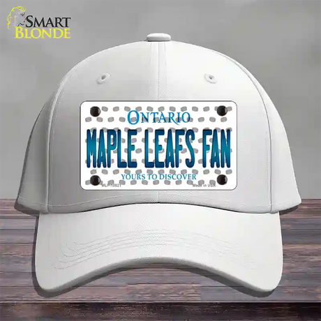 Maple Leafs Fan Ontario Novelty License Plate Hat Cotton / White