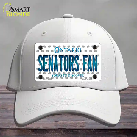 Senators Fan Ontario Novelty License Plate Hat Cotton / White