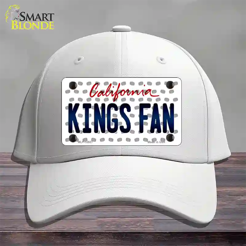 Kings Fan California Novelty License Plate Hat Cotton / White