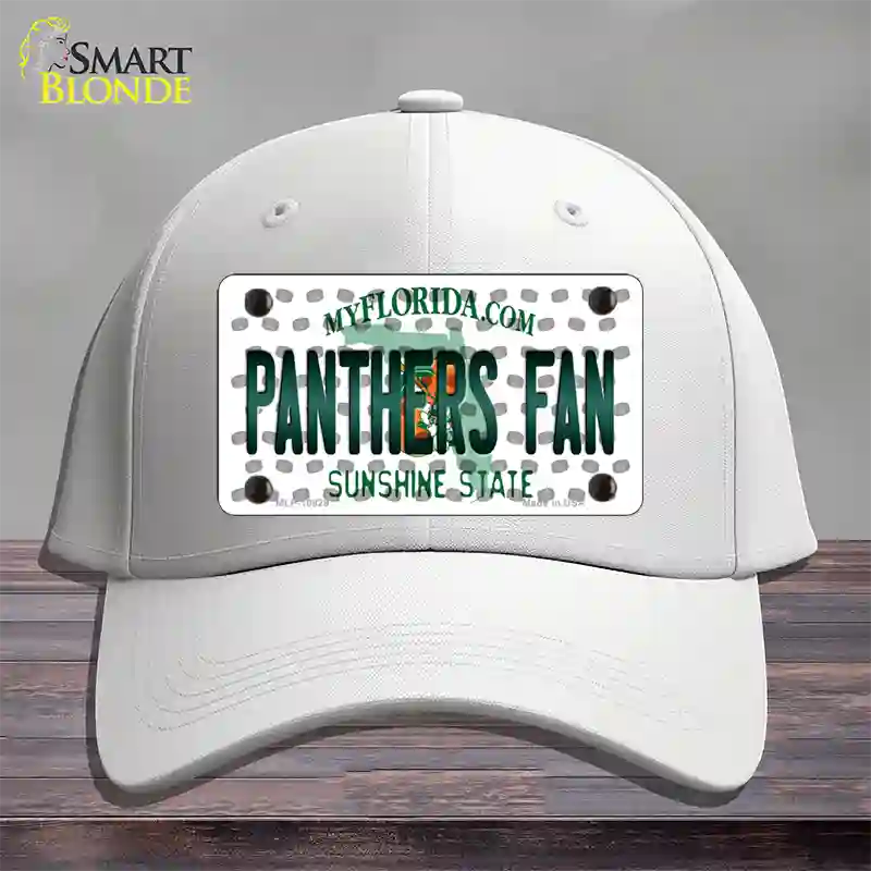 Panthers Fan Florida Novelty License Plate Hat Cotton / White