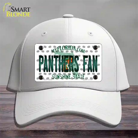 Panthers Fan Florida Novelty License Plate Hat Cotton / White