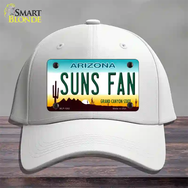 Suns Fan Arizona Novelty License Plate Hat Cotton / White