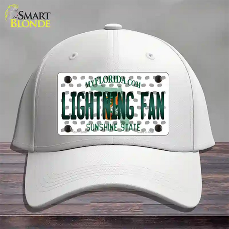 Lightning Fan Florida Novelty License Plate Hat Cotton / White