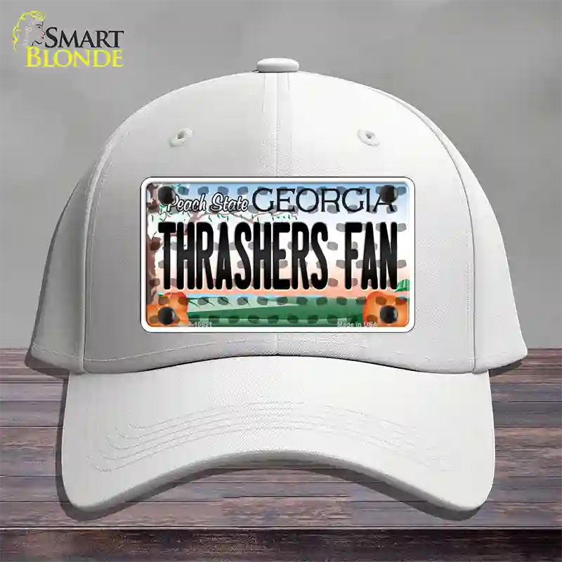 Thrashers Fan Georgia Novelty License Plate Hat Cotton / White