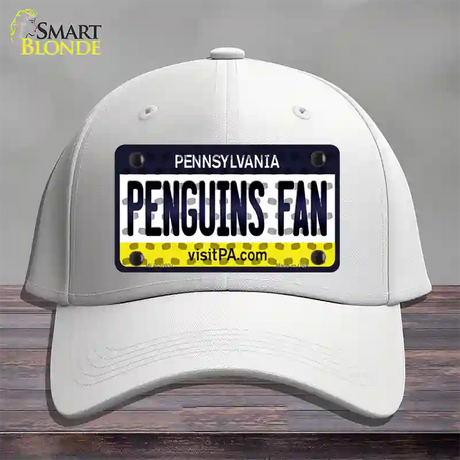 Penguins Fan Pennsylvania Novelty License Plate Hat Cotton / White