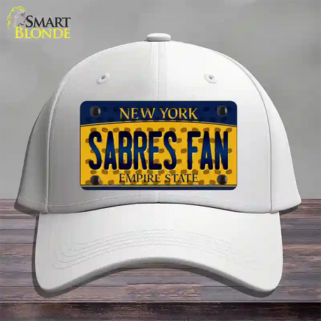 Sabres Fan New York Novelty License Plate Hat Cotton / White