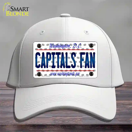 Capitals Fan Washington DC Novelty License Plate Hat Cotton / White