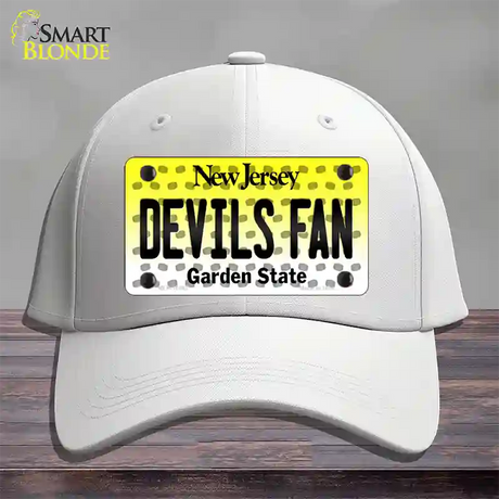 Devils Fan New Jersey Novelty License Plate Hat Cotton / White