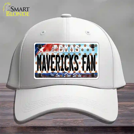 Mavericks Fan Texas Novelty License Plate Hat Cotton / White