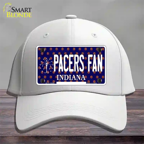 Pacers Fan Indiana Novelty License Plate Hat Cotton / White