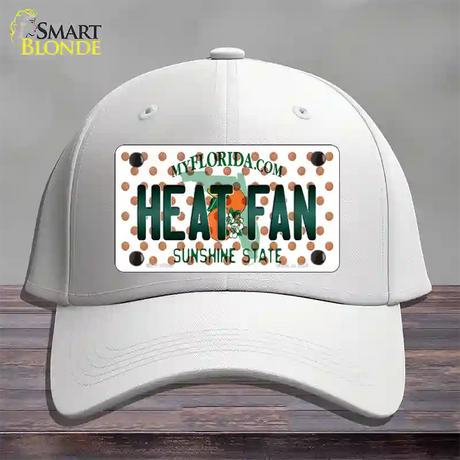 Heat Fan Florida Novelty License Plate Hat Cotton / White