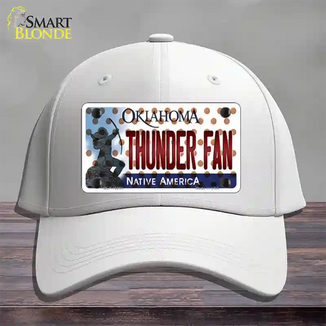 Thunder Fan Oklahoma Novelty License Plate Hat Cotton / White