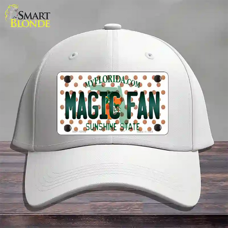 Magic Fan Florida Novelty License Plate Hat Cotton / White