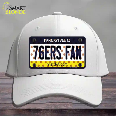 76ers Fan Pennsylvania Novelty License Plate Hat Cotton / White