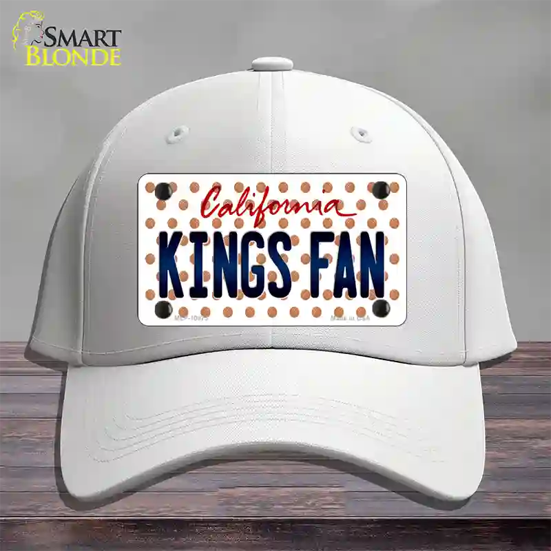 California Kings Fan Novelty License Plate Hat Cotton / White