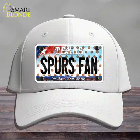 Spurs Fan Texas Novelty License Plate Hat Cotton / White