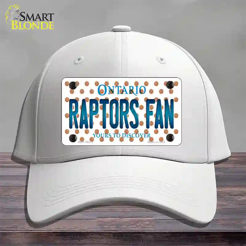 Raptors Fan Ontanio Novelty License Plate Hat Cotton / White