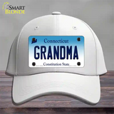 Grandma Connecticut Novelty License Plate Hat Cotton / White