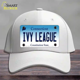 Ivy League Connecticut Novelty License Plate Hat Cotton / White