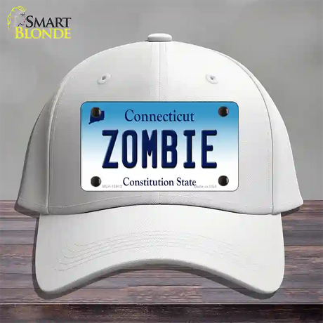 Zombie Connecticut Novelty License Plate Hat Cotton / White