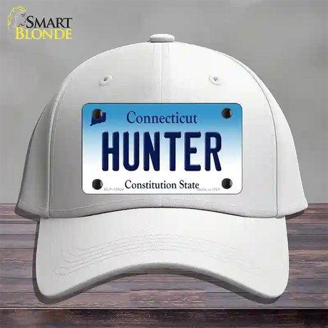 Hunter Connecticut Novelty License Plate Hat Cotton / White