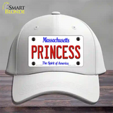 Princess Massachusetts Novelty License Plate Hat Cotton / White