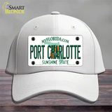 Port Charlotte Florida Novelty License Plate Hat Cotton / White