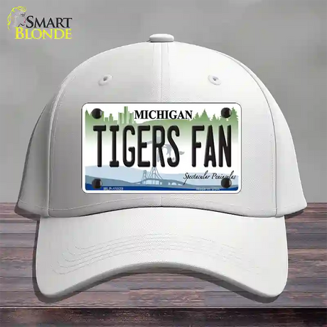 Tigers Fans Michigan Novelty License Plate Hat Cotton / White