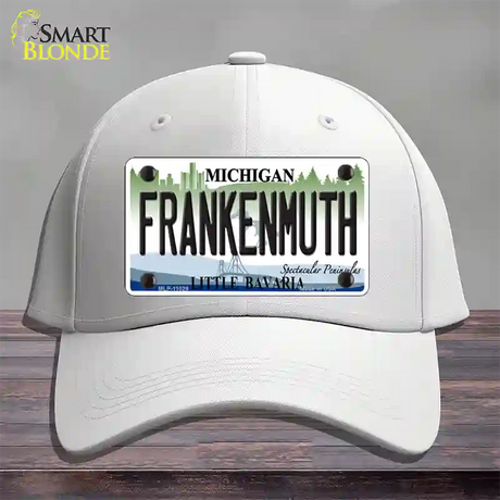 Frankenmuth Michigan Novelty License Plate Hat Cotton / White