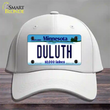 Duluth Minnesota State Novelty License Plate Hat Cotton / White