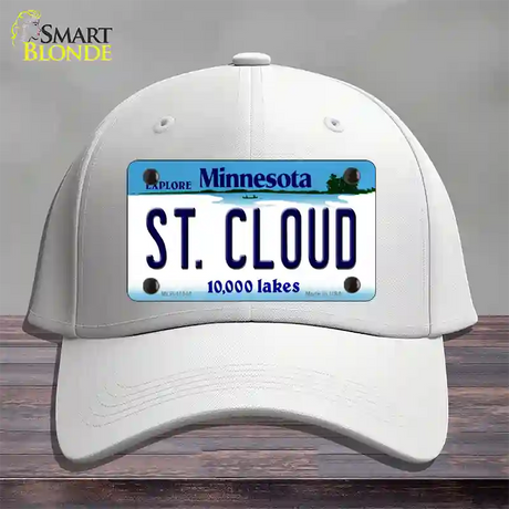 St Cloud Minnesota State Novelty License Plate Hat Cotton / White