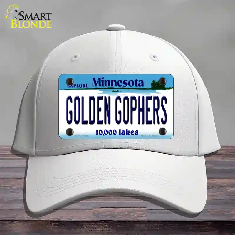 Golden Gophers Minnesota State Novelty License Plate Hat Cotton / White