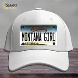 Montana Girl State Novelty License Plate Hat Cotton / White